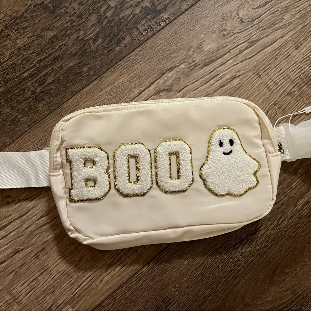 Beige Halloween Fanny Pack with Adjustable Strap